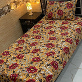 4 Pieces Crystal Cotton Single Pair Bedsheet  SB 514